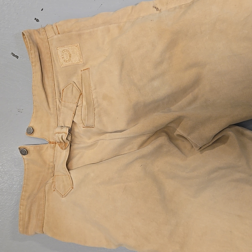 Men's Tan Pants Wah Maker Vintage Faded Canvas Pants Waist 36 - Picture 7 of 11